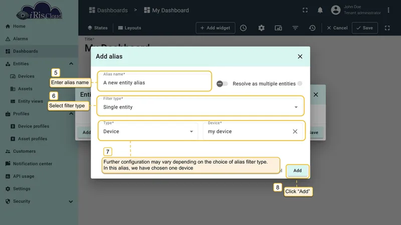Configure alias