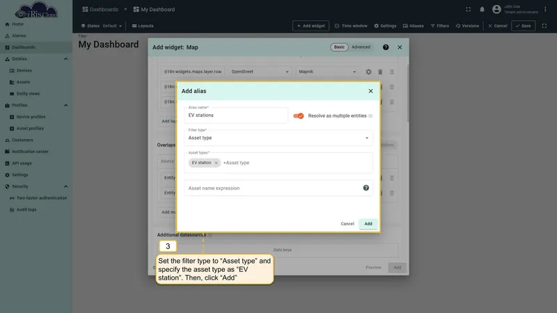 Configure alias filter type