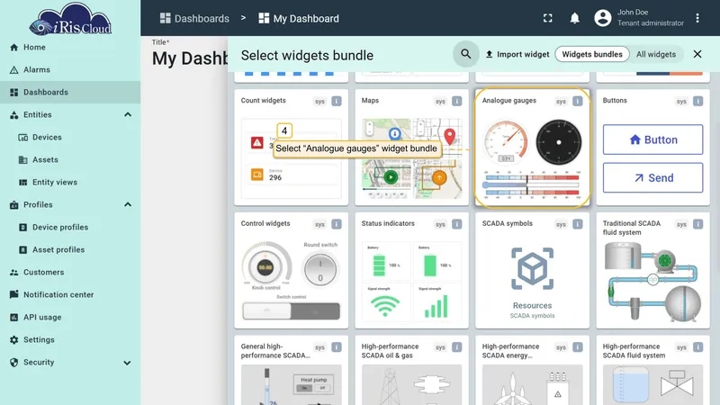 HMI Device selected