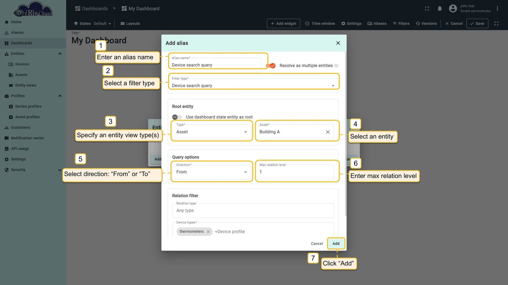 Device search query alias