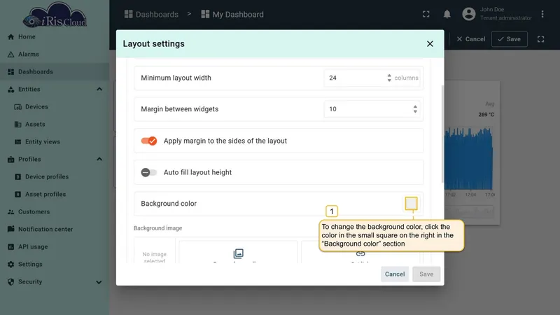 Background color option
